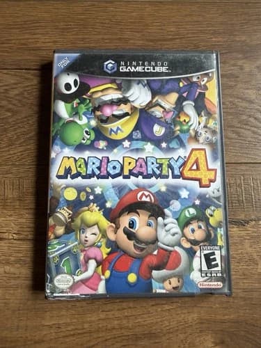Mario Party 4 (Nintendo GameCube, 2002) Complete w/ Manual Tested Fast Shipping!