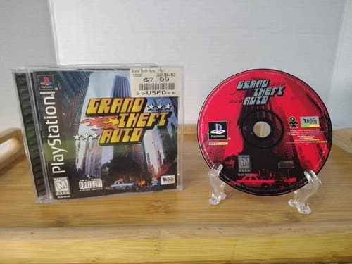 Grand Theft Auto PlayStation 1 PS1 Complete In Box. No Map. Black Label 💥