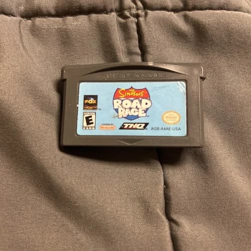 Simpsons Road Rage GBA (Nintendo Game Boy Advance, 2003) Cart Authentic Tested
