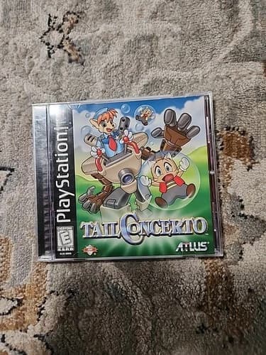 Tail Concerto (Sony PlayStation 1, 1999) Cib With Registration Card
