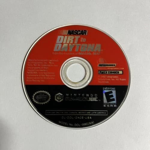 Nascar Dirt To Daytona Nintendo GameCube Disc Only Tested