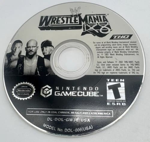 WWE WrestleMania X8 GameCube Disc Only Tested Working