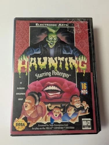 Haunting Starring Polterguy (Sega Genesis, 1993) Complete CIB