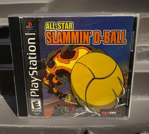 All-Star Slammin' D-Ball PS1 PlayStation 1 Game Complete Tested