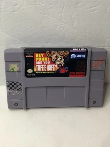 Hey Punk! Are You Tuff E Nuff? Super Nintendo SNES Cartridge Only Tested Works