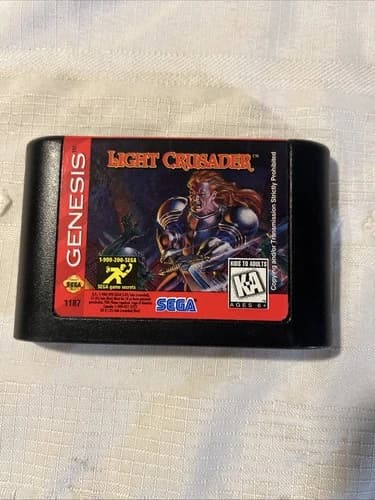 1995 Light Crusader - Sega Genesis - Cartridge Only Cleaned Tested