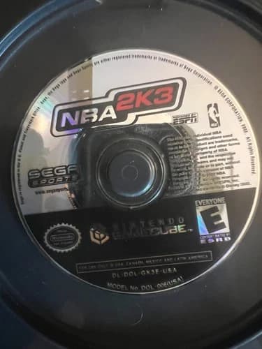 NBA 2K3 (Nintendo GameCube, 2002) Disc Only