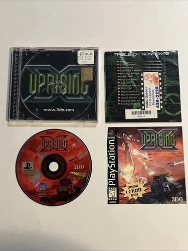 Uprising X (PlayStation 1 PS1, 1998) CIB Complete TESTED *READ DESC*