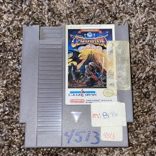 The Magic of Scheherazade - 1989 NES Nintendo Game - Cart Only - TESTED!
