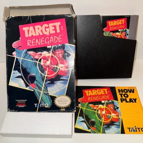 Target Renegade (Nintendo NES) COMPLETE IN BOX CIB Authentic