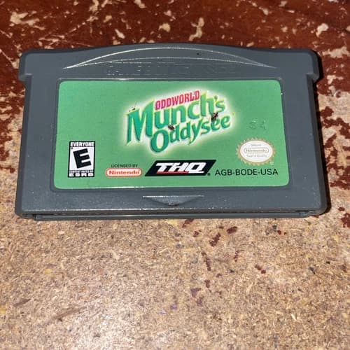 Oddworld Munch's Oddysee Nintendo Game Boy Advance Gameboy Original Authentic!