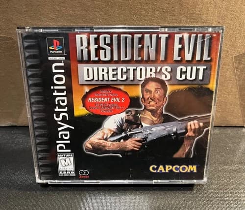 RESIDENT EVIL Director's Cut Playstation PS1 RE2 Demo Complete CIB Rg Card