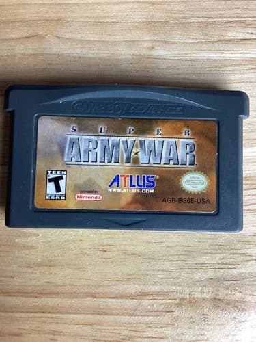Gameboy Advance GBA Super Army War - ATLUS Original Tested