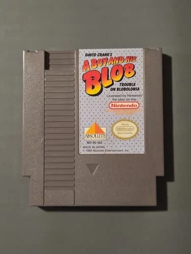 Retro Original Nintendo NES A Boy and His Blob Authentic Game - Tested and Works
