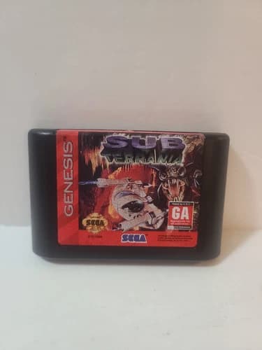 SUB-TERRANIA (Sega Genesis, 1994) Genuine OEM Authentic