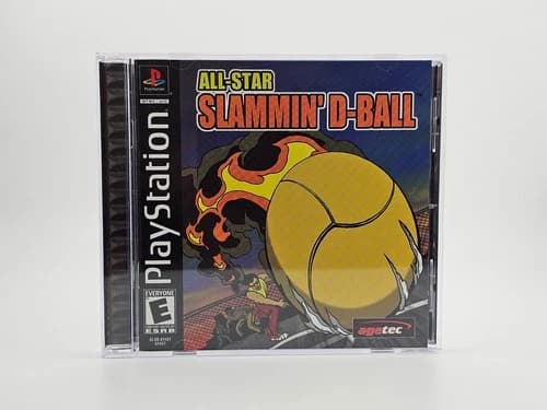 Sony Playstation 1 PS1 All Star Slammin D-Ball CIB Cleaned & Tested