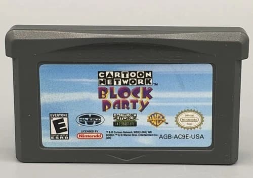 Cartoon Network Block Party (Nintendo Game Boy Advance, GBA, 2004) Tested✅