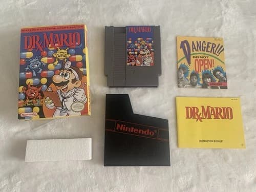 Dr. Mario (Nintendo NES, 1990) CIB Complete in Box Nice!