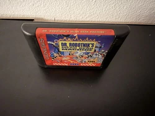 Dr Robotnik's Mean Bean Machine Sega Genesis 1993 Video Game Tested Working