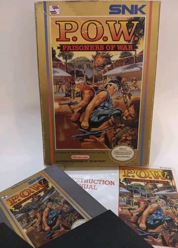 P.O.W. Prisoners of War Nintendo NES Authentic CIB TESTED