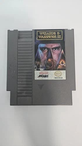Wizards & Warriors III: Kuros Visions of Power NES Tested & Working