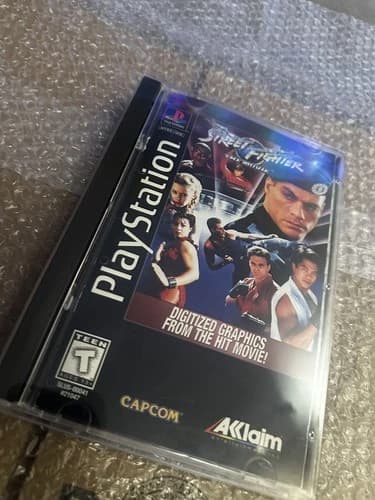 Street Fighter: The Movie - Long Box (PlayStation 1 PS1, 1995) CIB Complete