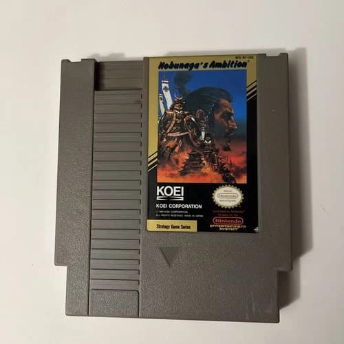 Nobunaga's Ambition (NES) Nintendo Game Cartridge KOEI Tested Battery Save Works