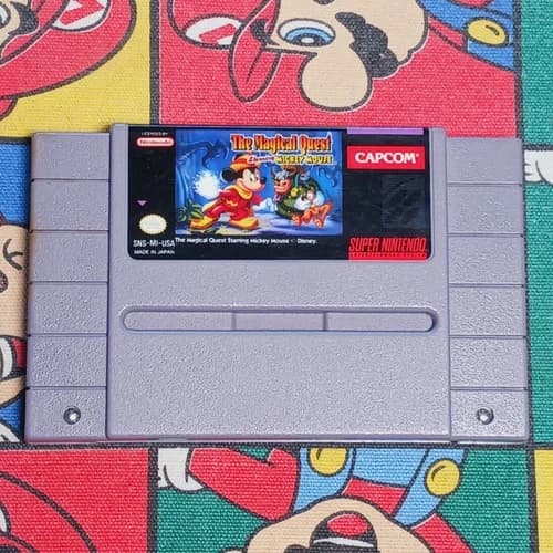 The Magical Quest Starring Mickey Mouse (Super Nintendo) SNES Authentic Game