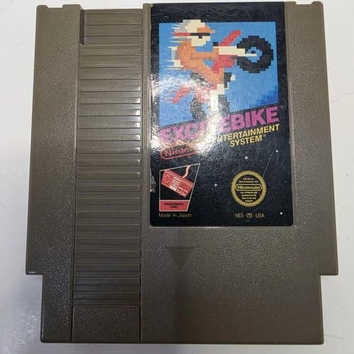 Excitebike (Nintendo NES) Authentic Cleaned Tested Work