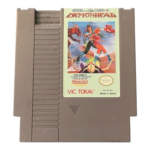 Clash at Demonhead NES Nintendo Entertainment System Cartridge Tested