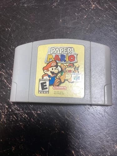 Paper Mario Nintendo 64 Authentic Cartridge N64 Working Tested