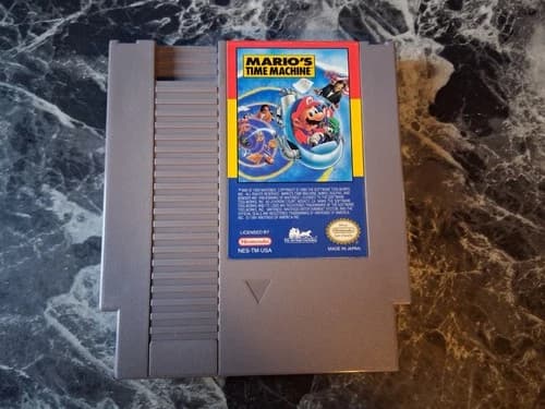 Mario's Time Machine Nintendo NES Authentic Tested Contacts Cleaned