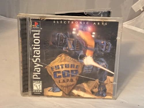 Future Cop LAPD Sony PlayStation 1 (PS1) Black Label Complete Manual CIB READ