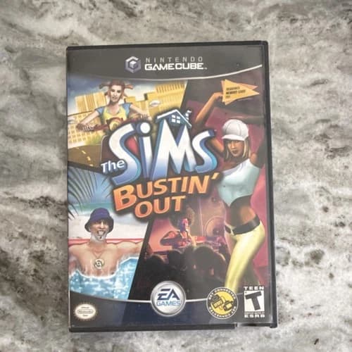 EA Games The Sims Bustin' Out Simulation Nintendo GameCube Memory Card 251