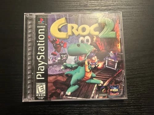 Croc 2 PS1 PlayStation 1 Disc 1999 Tested CIB Black Label