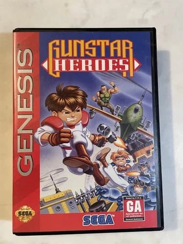Gunstar Heroes (Sega Genesis, 1993) TESTED PLEASE READ