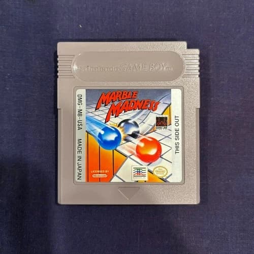 Marble Madness (Nintendo Game Boy, 1989) GOOD, TESTED!