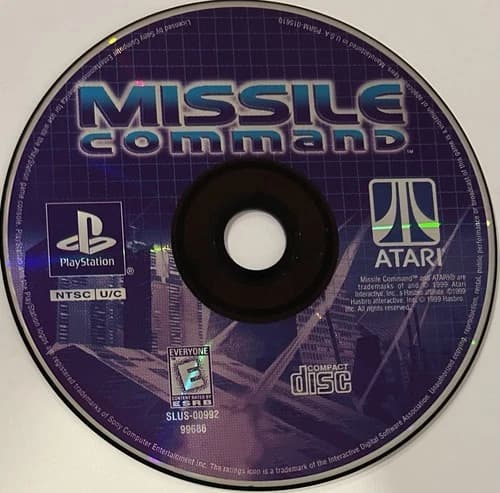 Missile Command (Sony PlayStation 1, PS1) DISC ONLY | NO TRACKING | M114