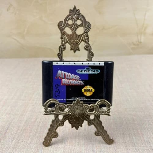 Atomic Runner Sega Genesis Authentic Cartridge Tested Data East Condition Good