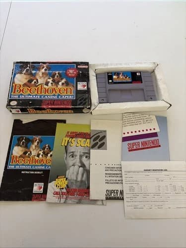 Beethoven: The Ultimate Canine Caper SNES Complete In Box CIB