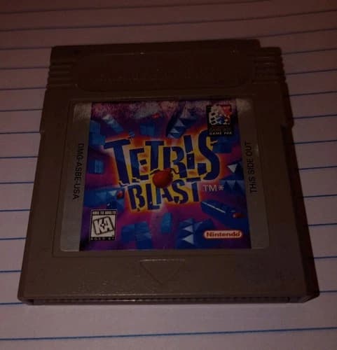 Tetris Blast Nintendo Game Boy 1996 Cartridge