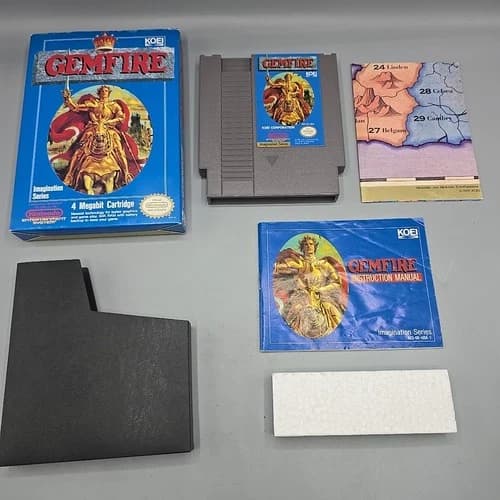 Gemfire (Nintendo Entertainment System NES) Complete With Manual Map CIB