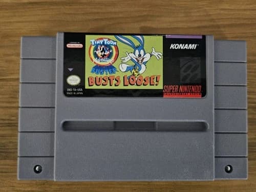 Tiny Toon Adventures: Buster Busts Loose - Super Nintendo SNES, Works Tested