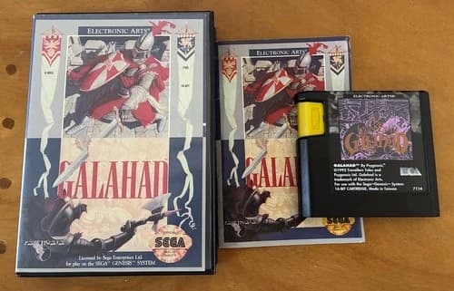 Galahad (Sega Genesis) CIB, Complete with case and manual