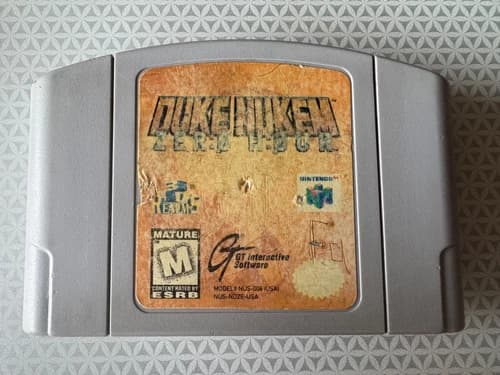 Duke Nukem Zero Hour N64 Nintendo 64 Game Cart Authentic Tested & Working!