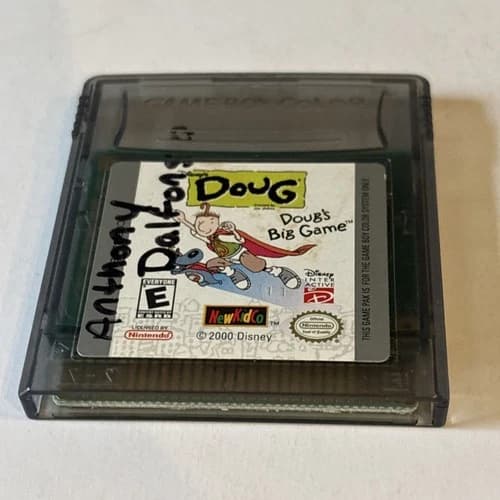 Disney's Doug: Doug's Big Game Nintendo GameBoy Color GBC Authentic Tested