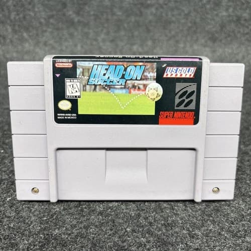 Head-On Soccer (SNES) - Authentic Cartridge Great Condition