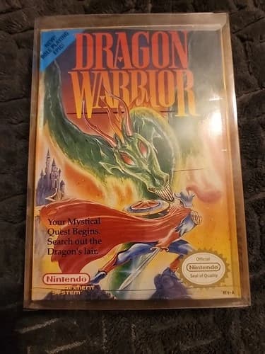 Dragon Warrior (Nintendo NES, 1989) * Near CIB * No Map *