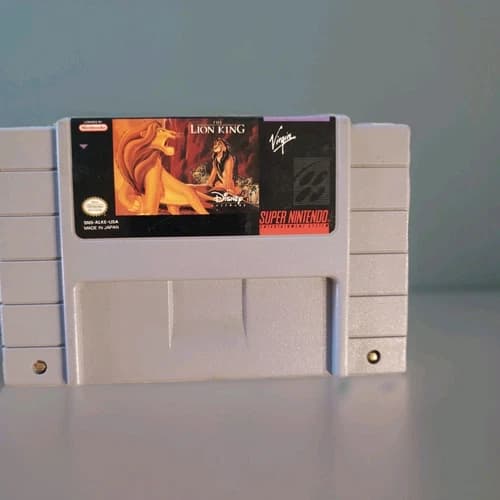 The Lion King Super Nintendo Video Game (1992) SNES Virgin Disney