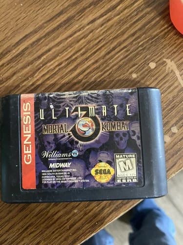 Ultimate Mortal Kombat 3 (Sega Genesis, 1996) Authentic Game Cartridge Tested